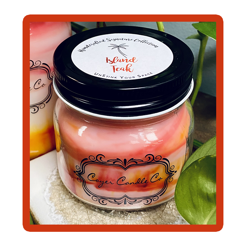 8 oz Candle Jars - Island Teak