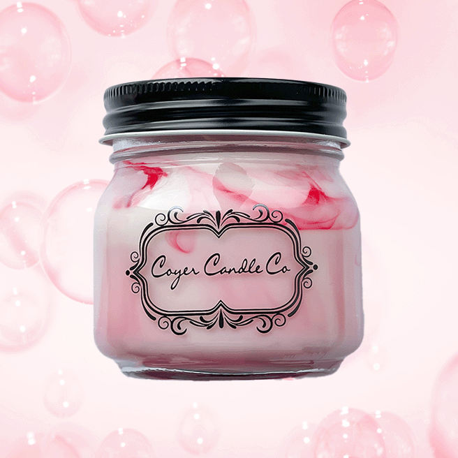 8 oz. Candle Jar – Pink Champagne 🍾✨