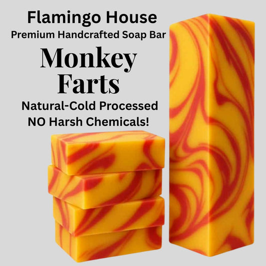 Monkey Farts- Natural, Handmade Cold Process Soap Bar.