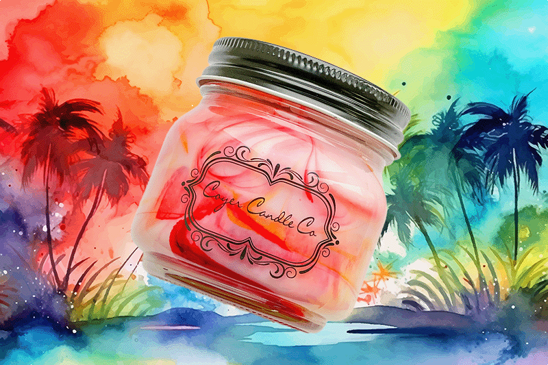 8 oz Candle Jars - Island Teak