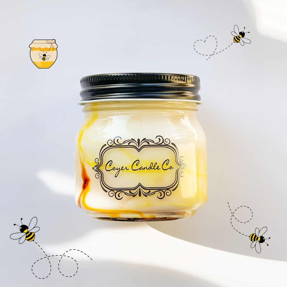 8 oz Candle Jars - Bees Knees Honey