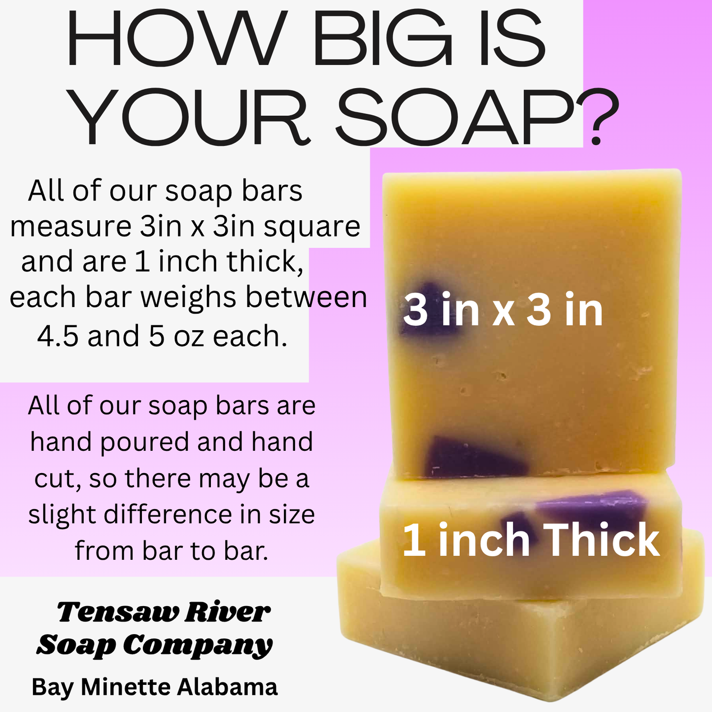 Lavender Scent Goat Milk Soap -Big 5 oz Bars-Natural-Moisturizing