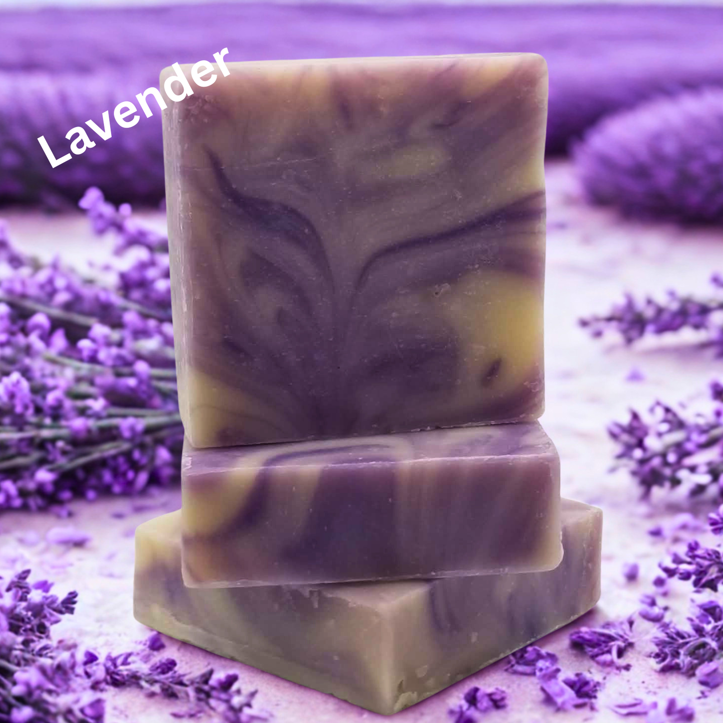 Lavender Scent Goat Milk Soap -Big 5 oz Bars-Natural-Moisturizing