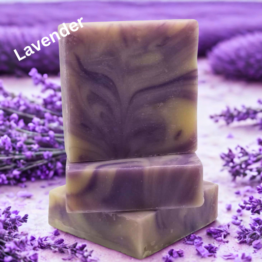 Lavender Scent Goat Milk Soap -Big 5 oz Bars-Natural-Moisturizing